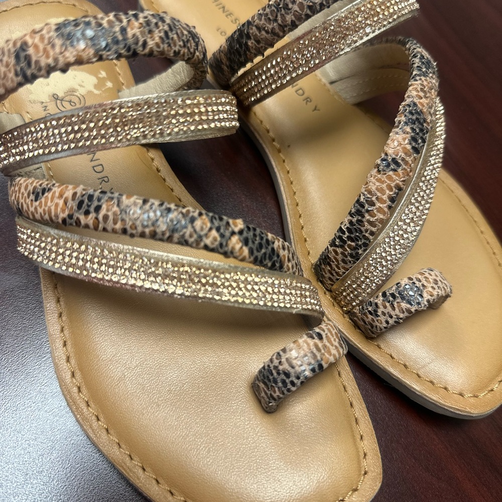 Women's Tan and Brown Sandals